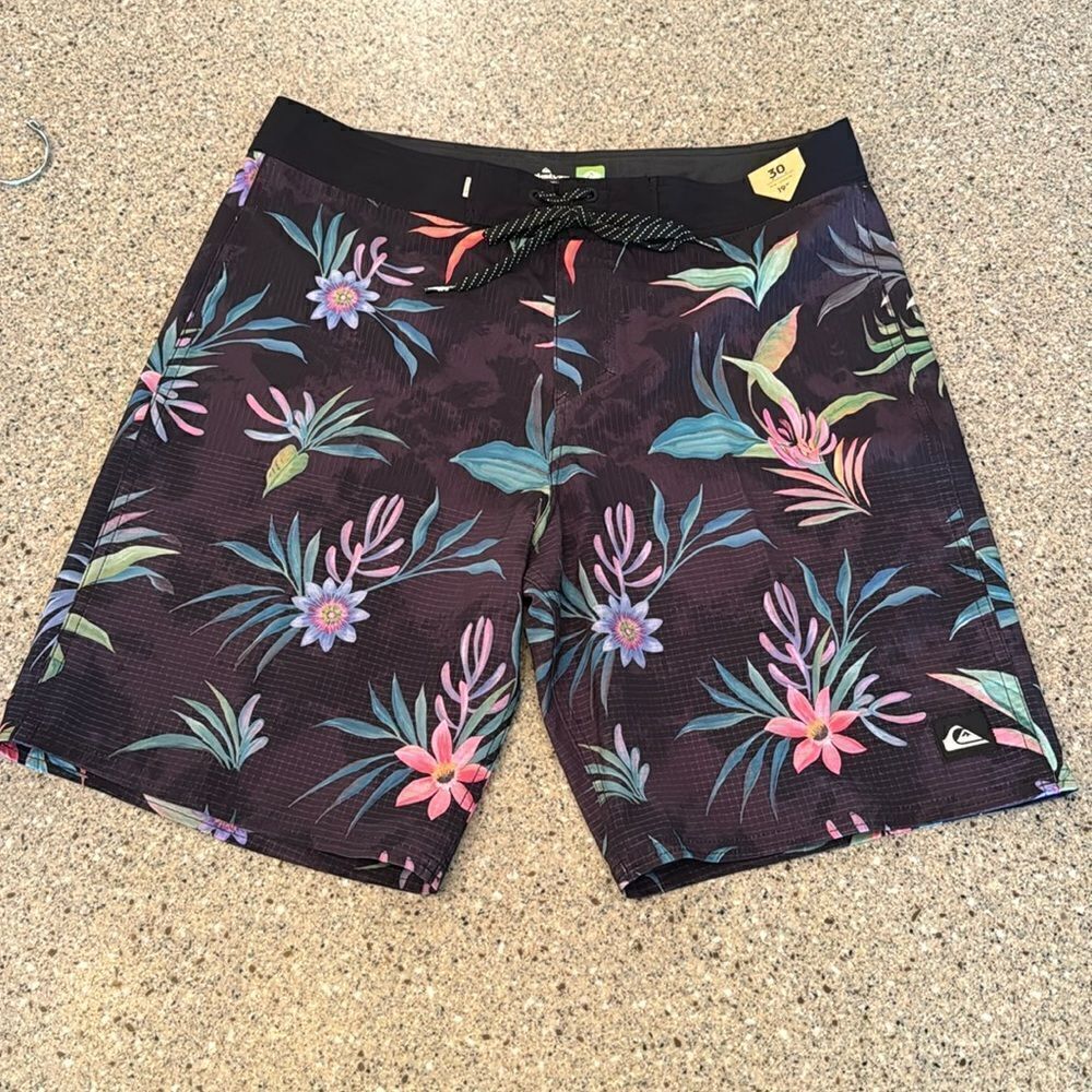 QUICKSILVER Highline Straight Leg 19" Boardshorts *NEW* - Picture 2 of 10
